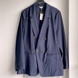 NWT PENNINGTONS Navy Double-Breasted Blazer